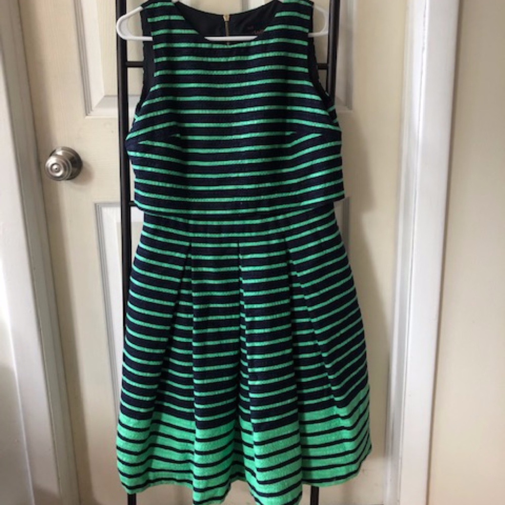 Green Striped Dress